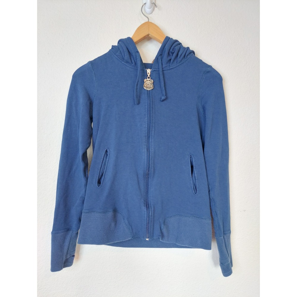 Ay Guey Pau Petritas Lele Doll Print Zip Hoodie Blue Size Large‎